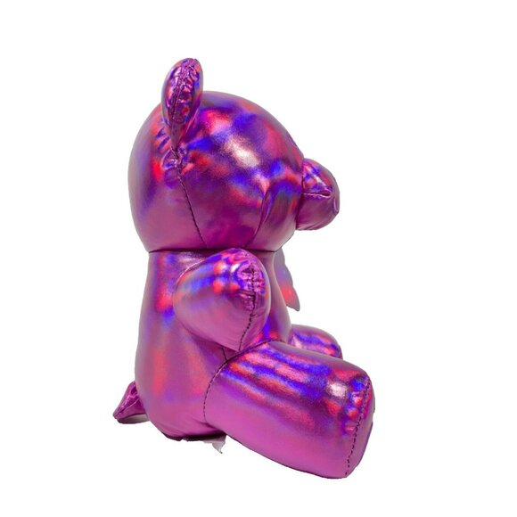 Candy Bears Metallic Plush 8" Stuffed Animal Purple Pink - Picture 9 of 13